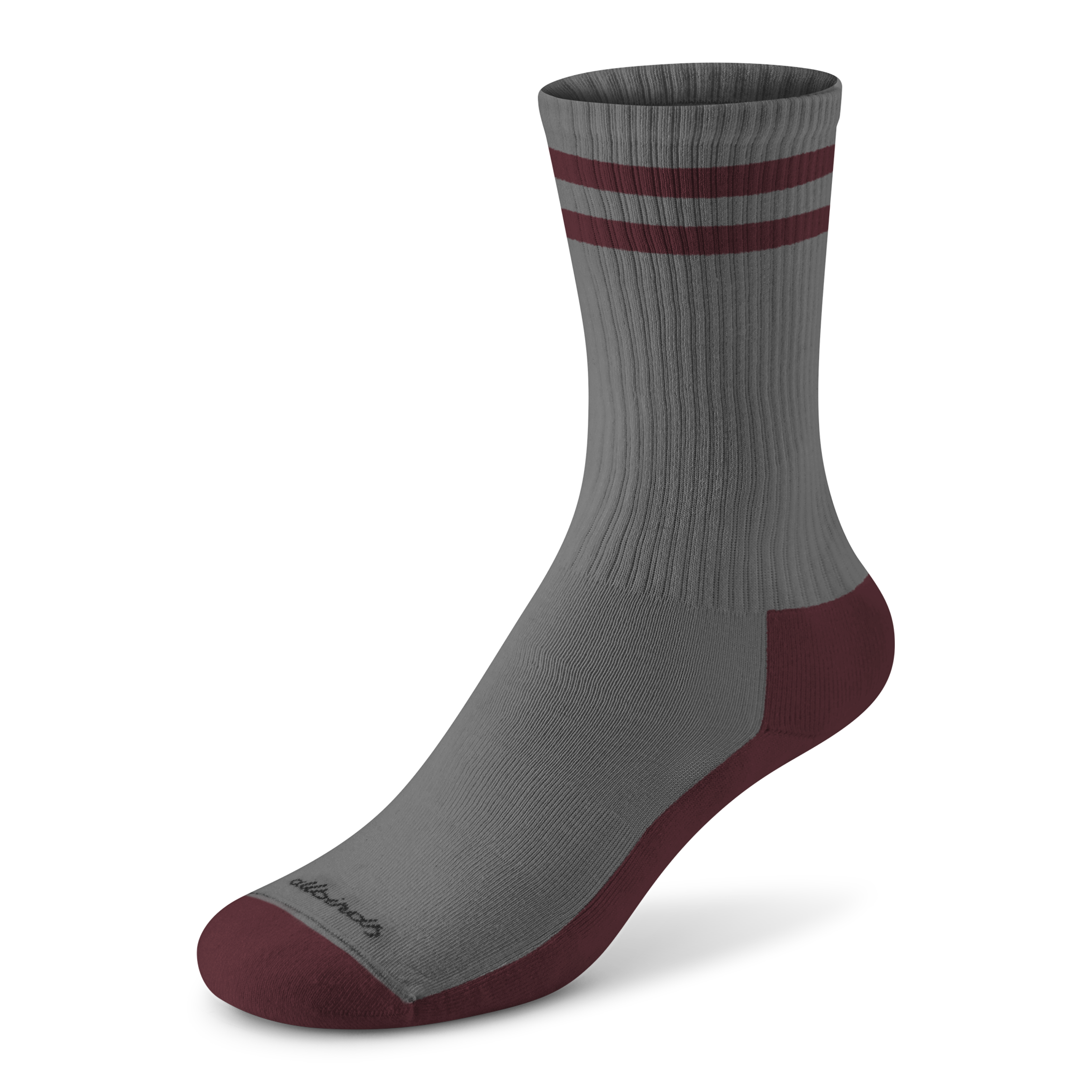 Medium Grey/Hazy Burgundy Stripe